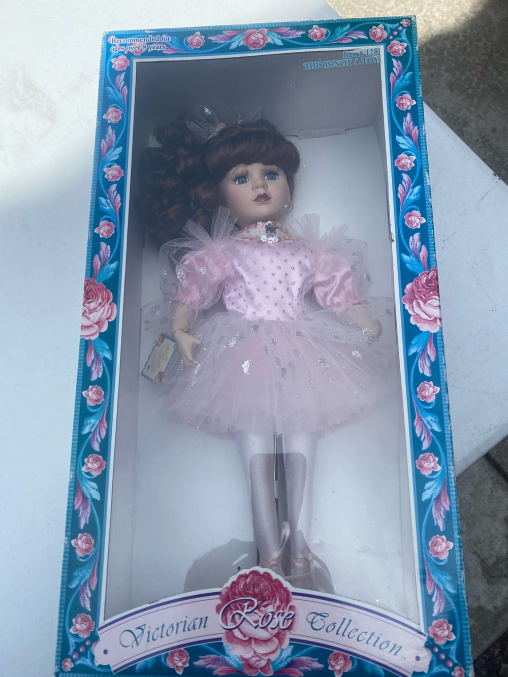 Melissa Pink Glitter Tulle Ballet Doll with Brown Hair